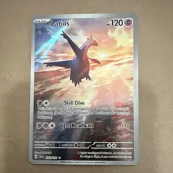 Pokemon Latios 203/191 Sv08: Surging Sparks Illustration Rare Holo Basic 120 HP - Image 1