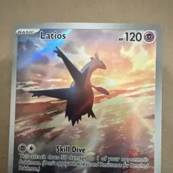 Pokemon Latios 203/191 Sv08: Surging Sparks Illustration Rare Holo Basic 120 HP - Image 3