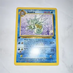 Wizards of the Coast Pokemon Seadra 42/62 Fossil 1st Ed Uncommon 60HP 1999 - Image 1