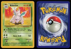 Nidorino 37/102 Uncommon Base Set Unlimited Pokemon NM - Image 3