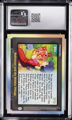 2000 POKEMON TOPPS SER 2 #EP10 BULBASAUR AND THE HIDDEN VILLAGE CGC 9 - Image 2