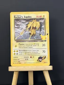 Pokemon Celebrations 25th Anniversary 15/132 Rocket's Zapdos - RARE REV HOLO - Image 1