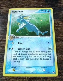 Vaporeon 6/17 Holo Rare Pokemon POP Series 3 Promo - Image 1