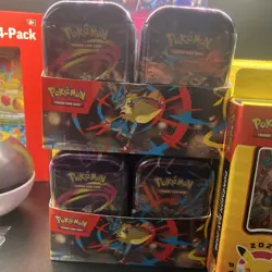 Pokemon Mega Evolution MEGA Heroes Mini Tin Display - 10 Factory Sealed Tins - Image 1