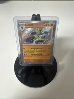 Pokemon TCG Lucario Shiny Rare SV: Paldean Fates 174/091 NM - Image 1