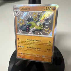 Pokemon TCG Lucario Shiny Rare SV: Paldean Fates 174/091 NM - Image 5