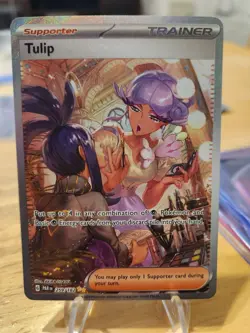 Tulip 259/182 Special Illustration Rare Paradox Rift Pokemon - PQ Mint - Image 1
