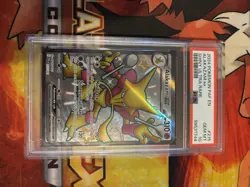 Pokemon Alakazam EX Shiny Ultra Rare Holo SV: Paldean Fates 215/091 PSA 10 - Image 1