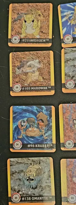 Stack of Pokemon Artbox Action Flipz Premier Edition Collectibles 1999 - Image 2