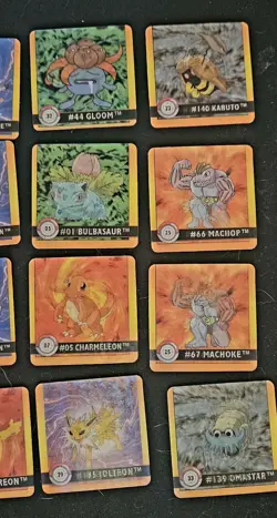 Stack of Pokemon Artbox Action Flipz Premier Edition Collectibles 1999 - Image 5