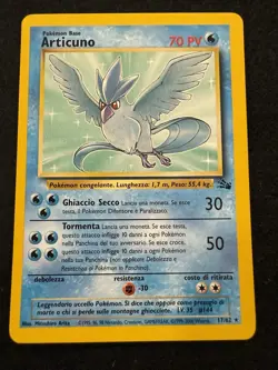 Pokemon Articuno 17/62 from German Fossil Unlimited in LP+ condition! - Image 1