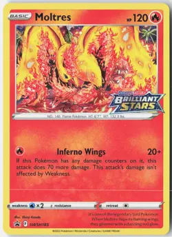 Moltres - Holo Promo SWSH: Sword & Shield Promo Cards SWSH185 NM - Image 1