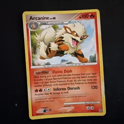Arcanine 22/132 Rare Non-Holo D&P Secret Wonders Set Pokemon Card LP - Image 1