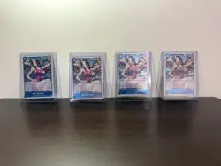 Bandai One Piece Card Game OP-03 Boa Hancock Character Card Lot (4 Cards) - Image 1