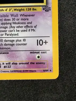 Mr. Mime 6/64 Holo LP - Jungle Set Rare - Vintage WOTC Pokemon TCG - Image 3