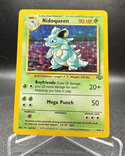 Nidoqueen Pokemon Jungle 7/64 HOLO FOIL Rare - Image 1