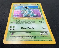 Nidoqueen Pokemon Jungle 7/64 HOLO FOIL Rare - Image 2