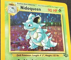 Nidoqueen Pokemon Jungle 7/64 HOLO FOIL Rare - Image 3