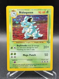Nidoqueen Pokemon Jungle 7/64 HOLO FOIL Rare - Image 4
