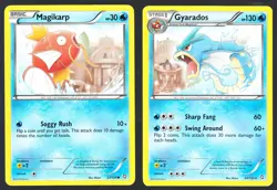 Magikarp 23/124 & Gyarados 24/124 Pokemon Dragons Exalted Set MP - Image 1