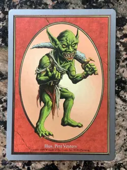 MTG Goblin Token x1 Unglued NM Magic the Gathering - Image 1