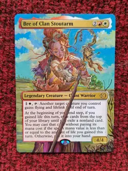 Bre of Clan Stoutarm MTG Lorwyn Eclipsed Hand Painted Extended Full Altered Art - Image 1