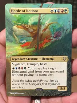 Horde of Notions MTG Lorwyn Eclipsed Commander Hand Painted Altered Art Tentz - Image 1