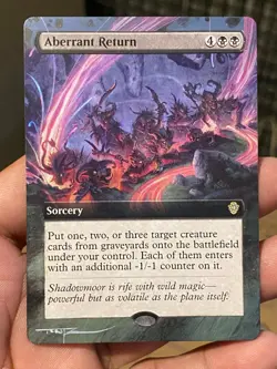 Aberrant Return 27 MTG Lorwyn Eclipsed Commander Hand Painted Altered Art Tentz - Image 1