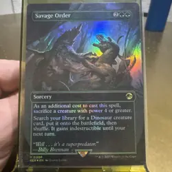 Savage Order (Borderless) FOIL Universes Beyond: Jurassic World Collection - Image 1