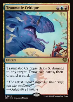 Traumatic Critique - #239 - Secrets of Strixhaven - NM MTG - Image 1