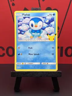 Piplup 20/25 Holo Pokemon Card Mcdonalds 25th Anniversary Promo NM - Image 2