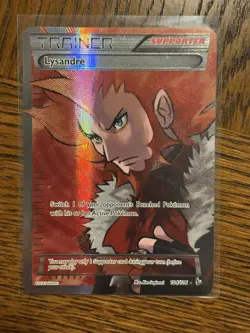 Pokemon TCG Lysandre Flashfire Holo Full Art Ultra Rare Card 104/106 - Image 1