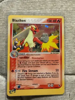 2003 Pokemon EX Ruby & Sapphire Blaziken Holo Rare #3/109 - Image 1