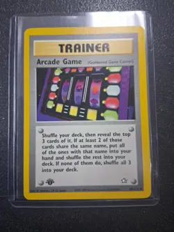 Pokemon TCG Neo Genesis Arcade Game 1st Edition Trainer 83/111 Regular LP/NM - Image 1