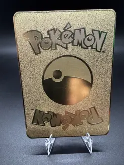 Gold Rainbow Metal Pokemon Card Charizard VMAX 074/073 - Image 2