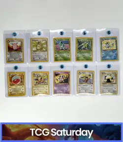 1999 POKEMON TCG JUNGLE NEAR COMPLETE SET 45/64 CARDS - Image 1