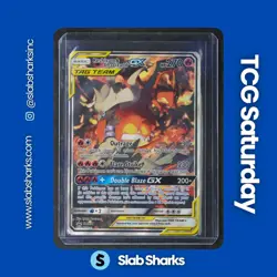 2019 POKEMON SM BSP RESH & CHAR GX FIG. COL. #SM201 RESHIRAM CHARIZARD TAG TEAM - Image 1