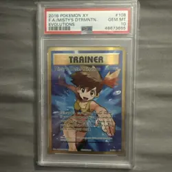 2016 Pokemon XY Evolutions Misty’s Determination FA 108/108 PSA 10 GEM MINT - Image 1