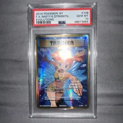 2016 Pokemon XY Evolutions Misty’s Determination FA 108/108 PSA 10 GEM MINT - Image 3