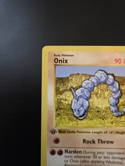 Pokemon Card - Onix Base Set (Shadowless) 56/102 Common 1st Edition - Image 2