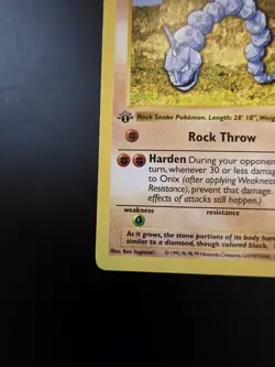 Pokemon Card - Onix Base Set (Shadowless) 56/102 Common 1st Edition - Image 5