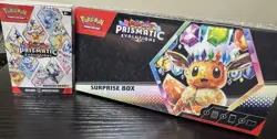 Pokemon Prismatic Evolutions Surprise Box & Booster Bundle NEW & SEALED - Image 1