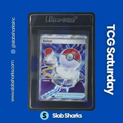 2025 POKEMON PHANTASMAL FLAMES #123/094 SWITCH FULL ART ULTRA RARE - Image 1