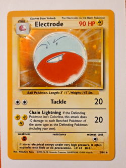 Pokemon Electrode Holofoil Jungle 2/64 Error MP/LP Missing Set Stamp - Image 1