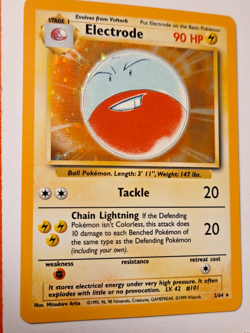 Pokemon Electrode Holofoil Jungle 2/64 Error MP/LP Missing Set Stamp - Image 2