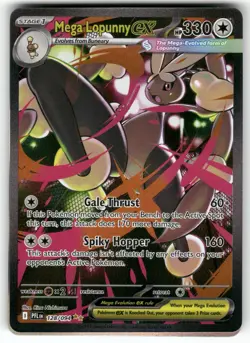 POKEMON MEGA LOPUNNY EX 128/094 PHANTASMAL FLAMES HOLO NM - Image 1