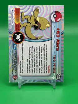 1999 Topps Pokemon #63 Abra (TV Animation Series 1) Blue Logo LP Free Ship H3 - Image 2