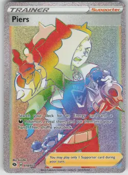 Pokemon TCG Piers (Secret) Secret Rare Champion's Path 78/73 - Image 1