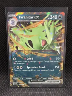 Pokemon TCG TYRANITAR EX 064/131 Double Rare SV Prismatic Evolutions - Image 1