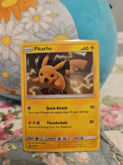 Pikachu 2019 Pokemon SM227 Sun & Moon Black Star Promo Holo Mint - Image 1